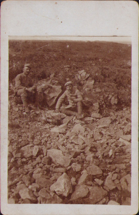 HST P681 Poză soldați austro-ungari pe frontul italian