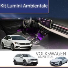 Lumini ambientale VW Skoda Seat MQB dupa 2014 dedicate kit complet control din sistemul original sau telefon CarStore Technology