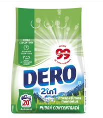 Detergent de rufe pudra Dero 2in1 Prospetimea Muntelui, 1.5 kg, 20 spalari foto