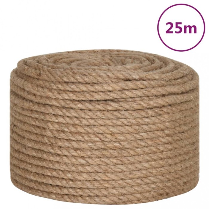Funie de iuta 25 m lungime, 12 mm grosime