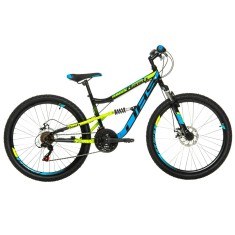 Bicicleta Full suspension DHS Flash - 26 Inch, Negru Ultimate FactoryBikes