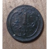 AUT AustroUngaria 1 heller 1897