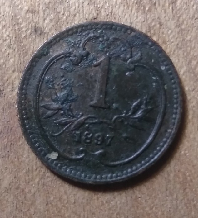 AUT AustroUngaria 1 heller 1897