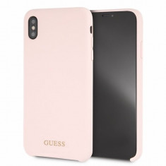 Husa Guess GUHCI65LSGLLP iPhone XS Max Light Pink Silicon foto