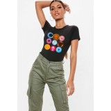 Tricou dama negru - Circle - S