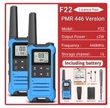 SET Baofeng F22 Walkie Talkie PMR446, &icirc;ncărcător tip C, 1400mAh