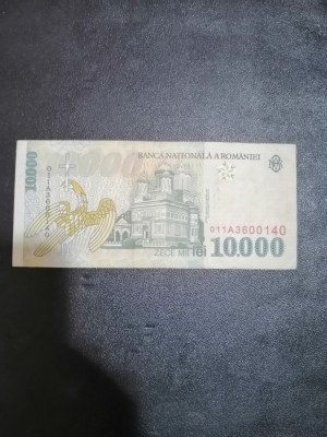Bancnota ZECE MII LEI - 10.000 Lei - 1999, circulata foto