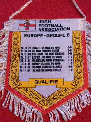 Fanion-Federatia de Fotbal din IRLANDA de NORD (Campionatul Mondial 1982) foto