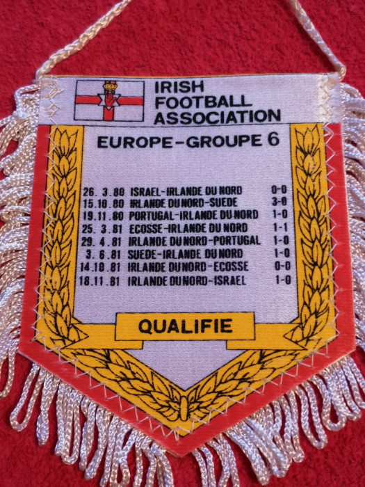Fanion-Federatia de Fotbal din IRLANDA de NORD (Campionatul Mondial 1982)