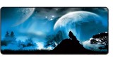 Mousepad Profesional pentru Gaming, 90 x 40 cm, Baza Cauciucata si Cusaturi Laterale, Compatibil Laptop sau Calculator, Premium, Lup, CBD CORAL BEST D