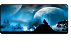 Mousepad Profesional pentru Gaming, 90 x 40 cm, Baza Cauciucata si Cusaturi Laterale, Compatibil Laptop sau Calculator, Premium, Lup, CBD CORAL BEST D