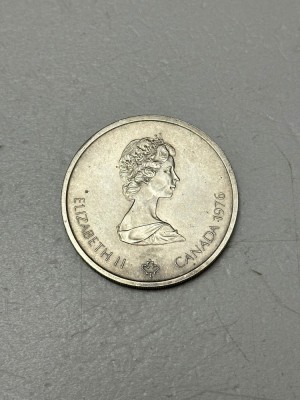 MONEDA ARGINT 925 - 10 Dollars - Elisabeth II - Canada 1976 - 48.5g. ! foto
