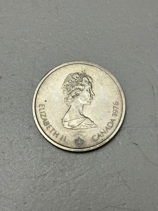 MONEDA ARGINT 925 - 10 Dollars - Elisabeth II - Canada 1976 - 48.5g. !