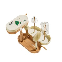 Set 7 Piese de Spalat/Uscat Biberoane, 20 x 9.5 cm Portocaliu