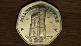 Isle of Insula Man -moneda de colectie exotica- 50 pence 2015 AU- Milner&#039;s Tower, Europa