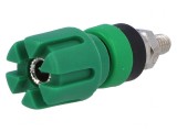 Soclu Banană Verde 4mm 30A 60VDC, CLIFF