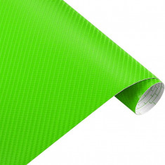 Folie Carbon 3D Verde Latime 1.27M 280716-4