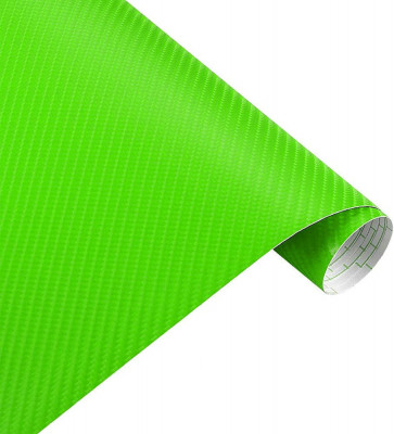 Folie Carbon 3D Verde Latime 1.27M 280716-4 foto