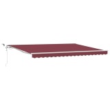 Cumpara ieftin Copertina electrica cu LED si senzor 4,5 x 3 m Burgundy