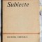 Subiecte - Gabriel Dimisianu Contine dedicatie, data si semnatura autorului