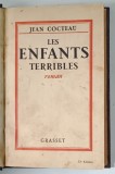 Les Enfants Terribles de Jean Cocteau, Roman, Editura Bernard Grasset Paris, 1929, 228 pagini, Legatura de epoca