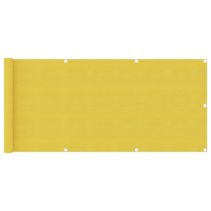 vidaXL Paravan de balcon, galben, 75 x 500 cm, HDPE