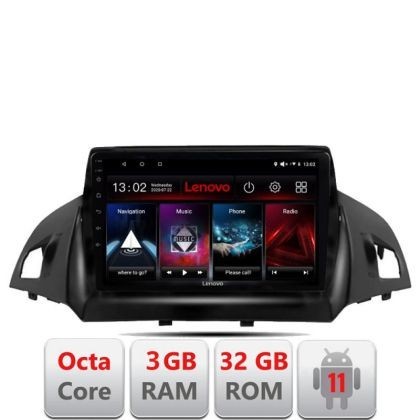 Navigatie Ford Kuga 2013-2017 D-362 Octa Core cu Android Radio Bluetooth Internet GPS WIFI DSP 3+32 GB 4G KIT-3 LENOVO LITE CarStore Technology