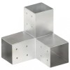 VidaXL Conector de grindă, formă Y, 81 x 81 mm, metal galvanizat 145465
