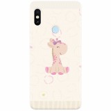 Husa silicon pentru Xiaomi Mi Max 3, Giraffe Cute