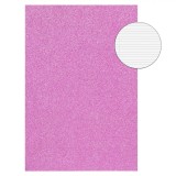 Caiet A5, Glitter Fucsia, 60 File, Copertă Moale, Capsă, Oem
