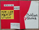 Pliant programul Berliner Circus, Circul de Stat Bucuresti