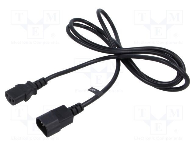 Cablu IEC C13 mamă - IEC C14 tată 1,8m 10A POS