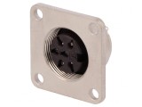 Conector M16 Soclu Mamă Lipire 6PIN 5A 300V IP65/IP67