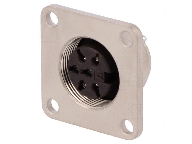 Conector M16 Soclu Mamă Lipire 6PIN 5A 300V IP65/IP67