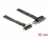 Riser card PCI Express x1 unghi 90 grade + cablu 30cm, Delock 88042