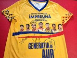Tricou fotbal - GENERATIA de AUR (Semnaturi originale Belodedici,Raducioiu,Galca,Gica Popescu)