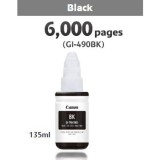 Canon original ink GI-490 Bk, 0663C001, black, 6000str., 135ml