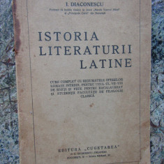 I. DIACONESCU - ISTORIA LITERATURII LATINE {editie veche}