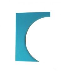 Sablon pentru decorare torturi, Turcoaz, 17 cm, 382COF