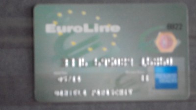 CARD BANCAR EURO LINE - AMERICAN EXPRESS - EXPIRAT - foto