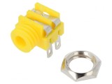 Soclu Jack 3,5mm Mono Mamă 90&deg; Lipire