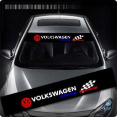 Sticker parasolar auto VOLKSWAGEN (126 x 16cm) ManiaStiker