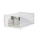Set 3 cutii depozitare incaltaminte, transparente, 31.5 x 21.5 x 13 cm, usa si maner