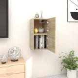VidaXL Dulapuri TV montaj pe perete 2 buc. stejar sonoma 30,5x30x30 cm