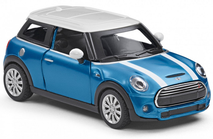 Macheta Oe Mini Cooper S Pullback F56 1:36 Albastru 80442447939