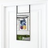 VidaXL Oglindă pentru ușă, negru, 30x60 cm, sticlă și aluminiu 327403