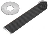 Cablu Bandă 1,27mm Cu 14x28AWG PVC 100FT