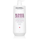 Goldwell Dualsenses Blondes &amp; Highlights șampon pentru păr blond neutralizeaza tonurile de galben 1000 ml