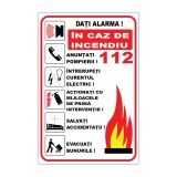 Indicator PSI 26 - Dați alarma &icirc;n caz de incendiu 112