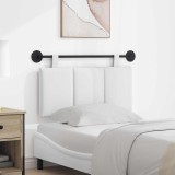 vidaXL Cap de pat suspendat Pe perete Alb 90 x 55 x 5 cm țesătură 42032245
